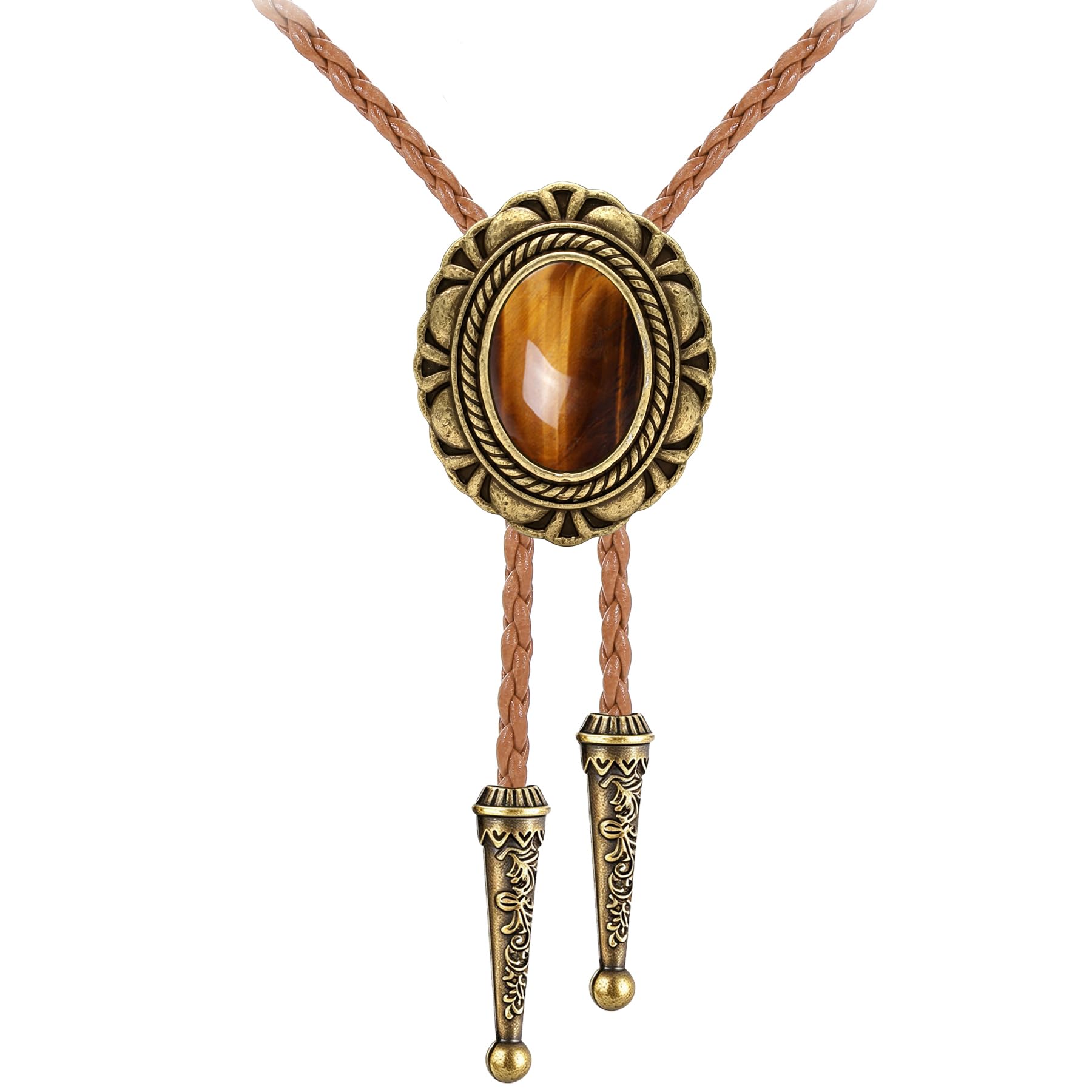 GelConnie Bolo Tie for Men Women Vintage Western Cowboy Necktie Adjustable