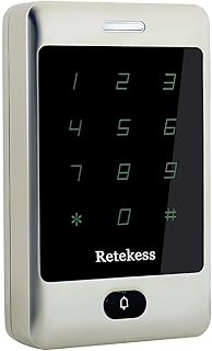 Retekess T-AC01 Wiegand Keypad,Door Access Control System,Touch Keypad RFID,8000 User,Garage Keyless Entry Pad,Security Access Control Exit Button