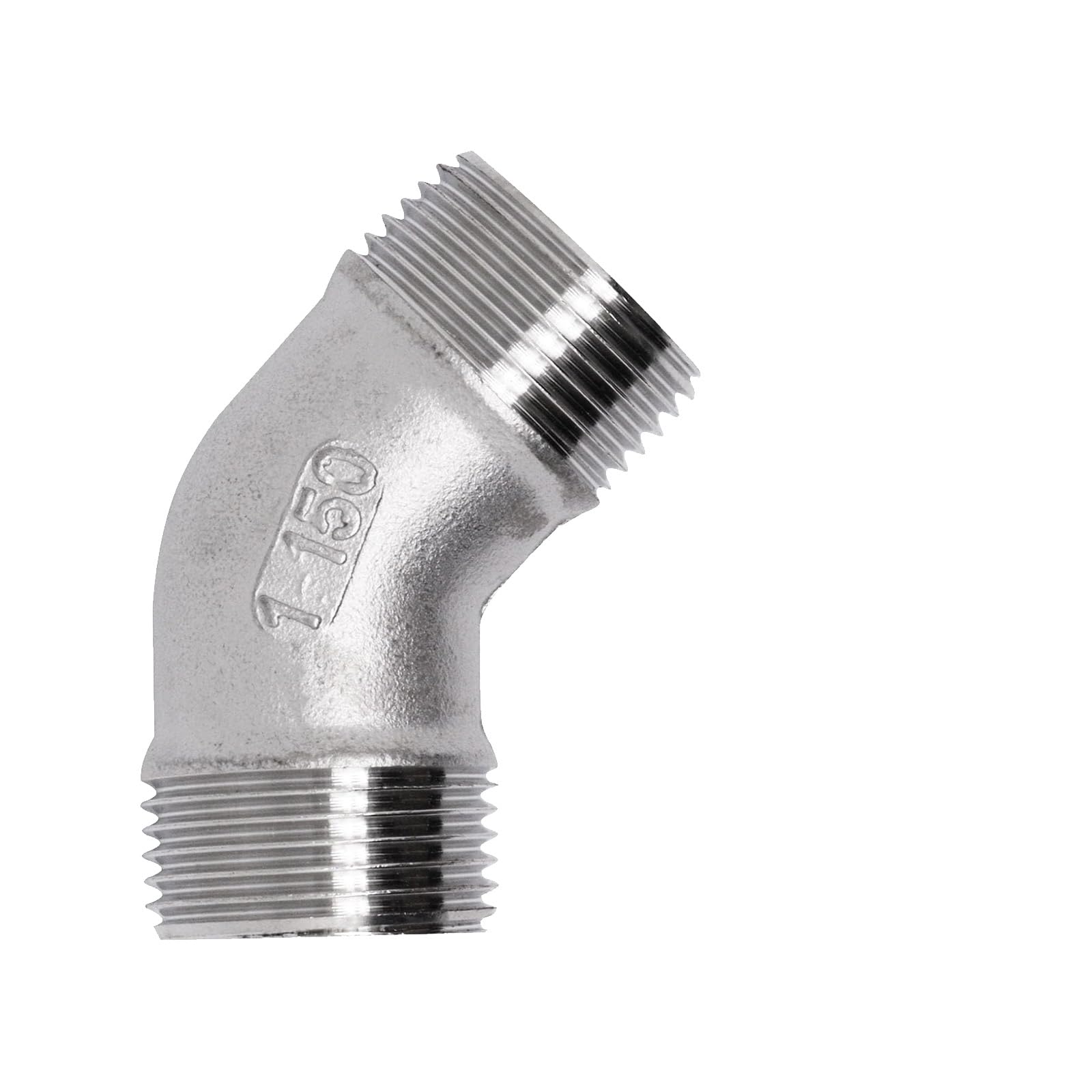 45 Degree Elbow Fittings Steel Industrial Pipe Adapters 45° Elbow Plumbing Hardware for Hydraulic Connection