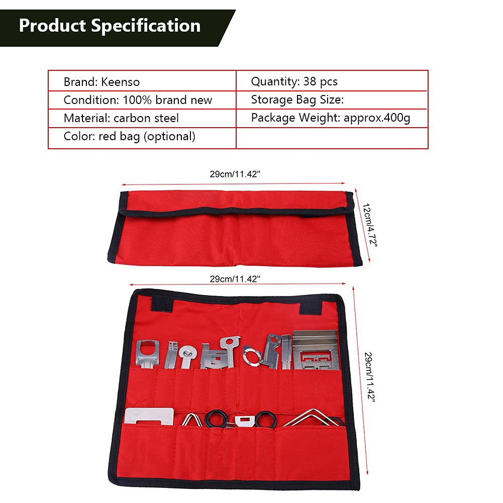 Set Smontaggio Autoradio 38 Pezzi - Attrezzi Universali Per Rimuovere Radio Auto E CD Player - Foto 2