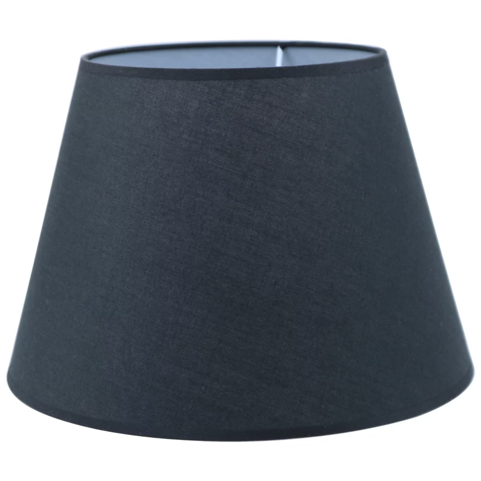 Sinta Lampshades Modern Coolie Fabric Relacement Light Shade Small Light Shade for E14/E27 Table Lamp Bedside Lamp Wall Lamp Lampshade,Ø12/30cm Black