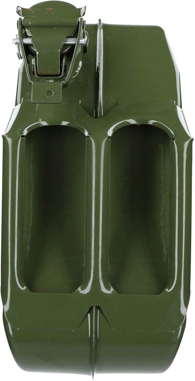 Benzinkanister & Dieselkanister Aus Metall | 20 Liter | 0,8 Mm Stahl | Kraftstoffkanister | Reservekanister | Mit UN-Zulassung & Bauart Geprüft | Mit 1 Ausgießer