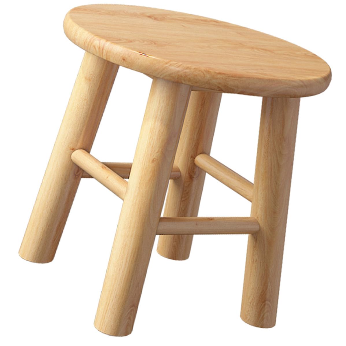 DOITOOL Taburete de Madera Maciza para Cambiar Zapatos Estructura Estable y Buena Capacidad de Carga, Diseño Pequeño Adecuado Hogar y Picnic