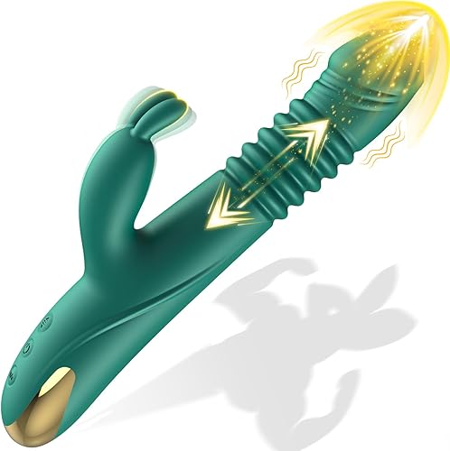 Miniatura 9 de Consoladore Vibrador de conejo de empuje - Consoladores Vibradores de empuje para mujeres, Juguetes sexuales, Juguetes sexuales para mujeres,