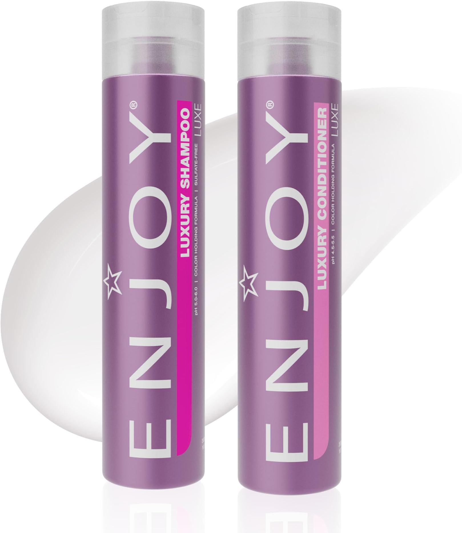 Luxury Shampoo & Conditioner- Eliminates Frizz Cleansing Moisturizing Smoothing - Sulfate Free For Thick Coarse or Curly Hair (10.1 Fl Oz)