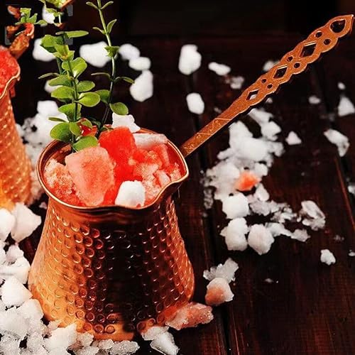 Miniatura 6 de IMIKEYA Cafetera turca, cafetera griega árabe de 10.8 fl oz, mini calentador de leche, sartén de calentamiento de mantequilla, mini olla de fusión