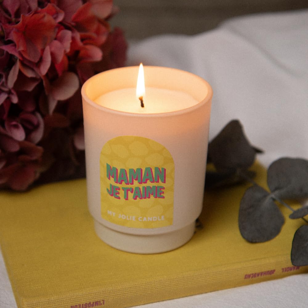 MY JOLIE CANDLE - Bougie Parfumée Merci Pour Tout - Cadeau Personnalisé Femme Maman Amie - Fleur De Thé Made In France Bougie Merci Pour Tout