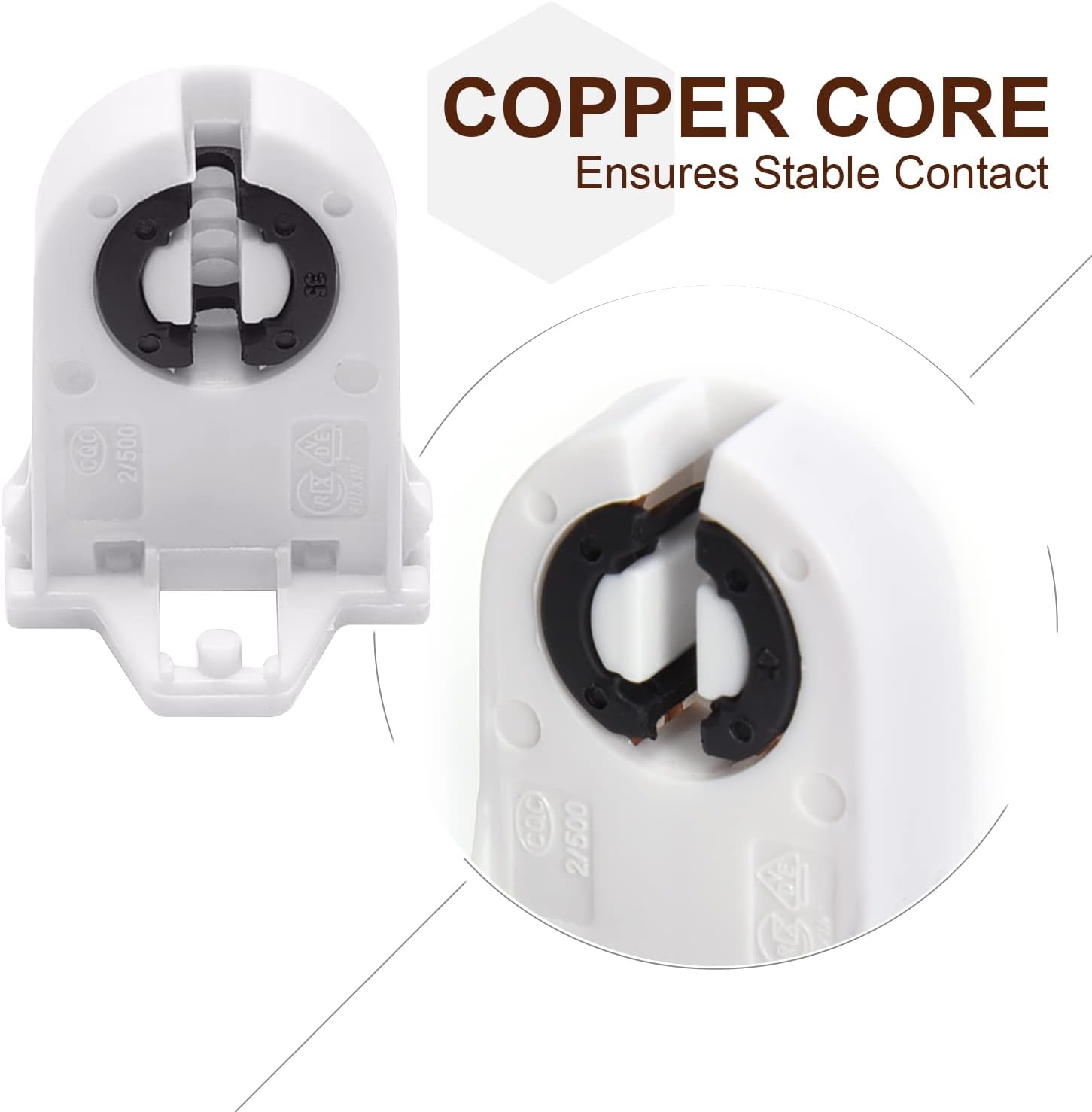 Free Shipping Offer Non-shunted Turn Type T8 Lamp Holder JACKYLED 50-Pack UL Socket Tombstone for LED Fluorescent Tube Replacements Screw Type Medium Bi-pin Socket Flash Deals - 40% OFF Non-shunted Turn Type T8 Lamp Holder JACKYLED 50-Pack UL Socket Tombstone for LED Fluorescent Tube Replacements Screw Type Medium Bi-pin Socket