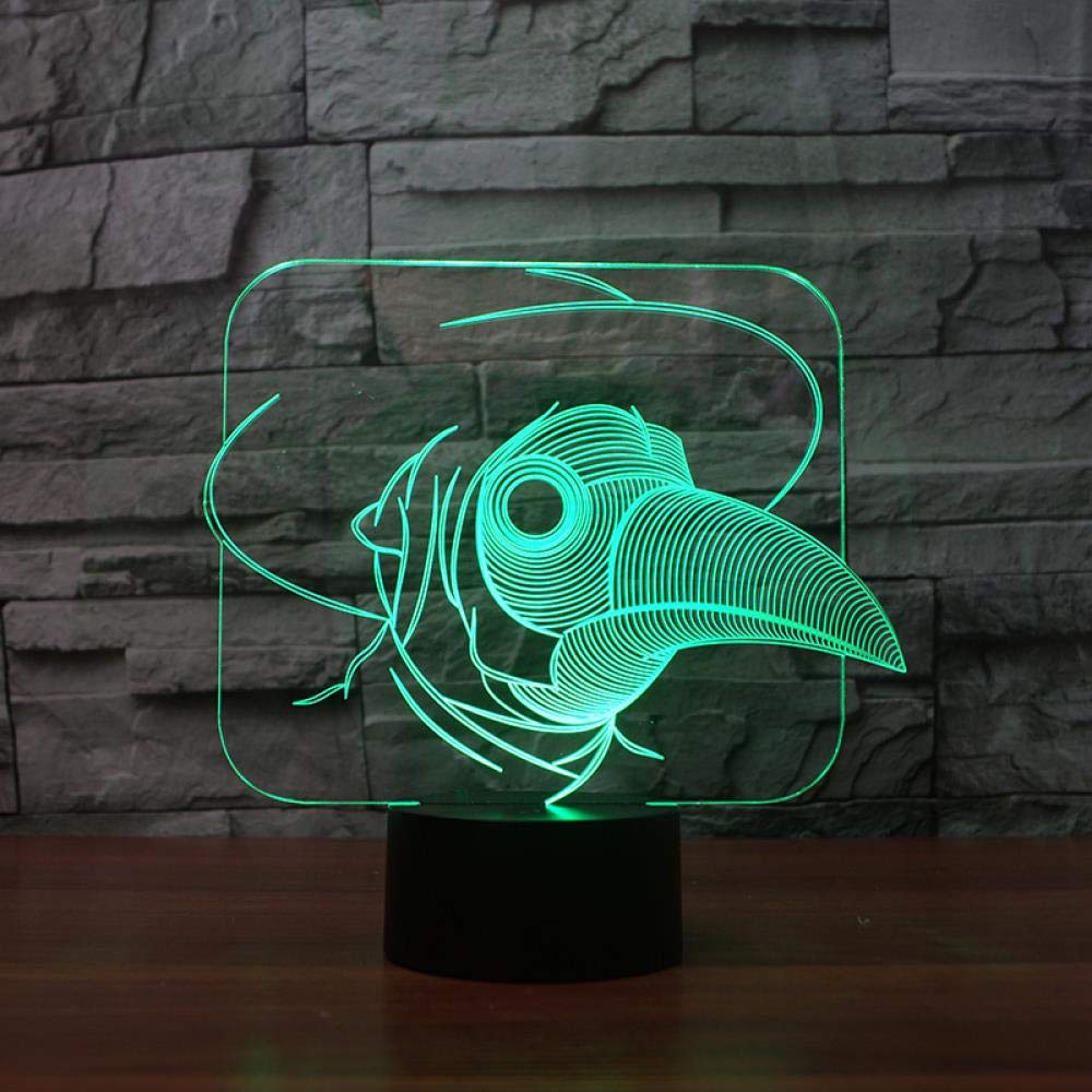Veilleuse tactile LED en forme d'oiseau mignon pour la chambre de bébé - 6