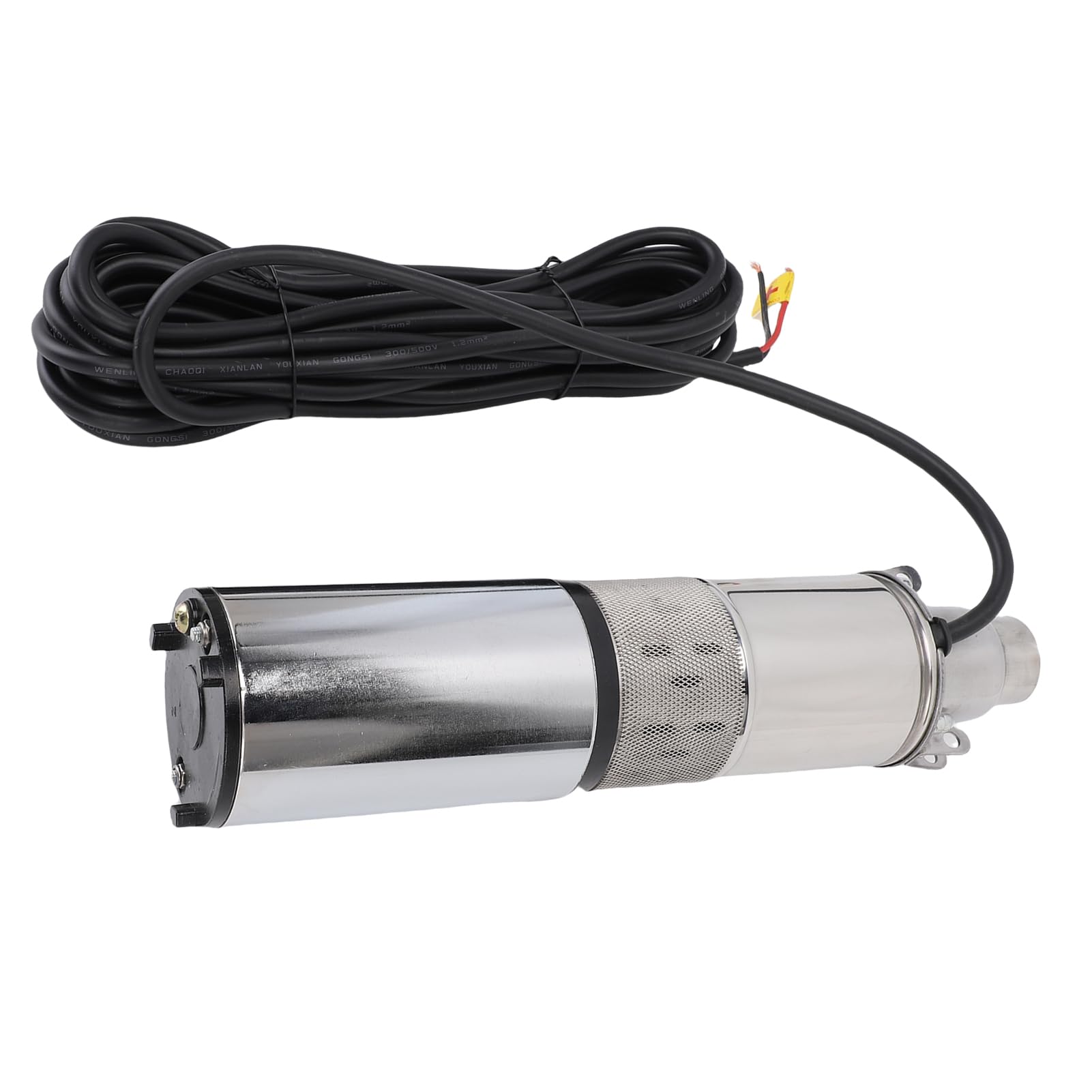 AMONIDA Pompa Sommergibile Solare per Pozzi Profondi 12V 220W, Kit Pompa per Pozzi Profondi in Acciaio Inossidabile Ad Alto Sollevamento da 30 M con Cavo di Alimentazione da 10 Metri per