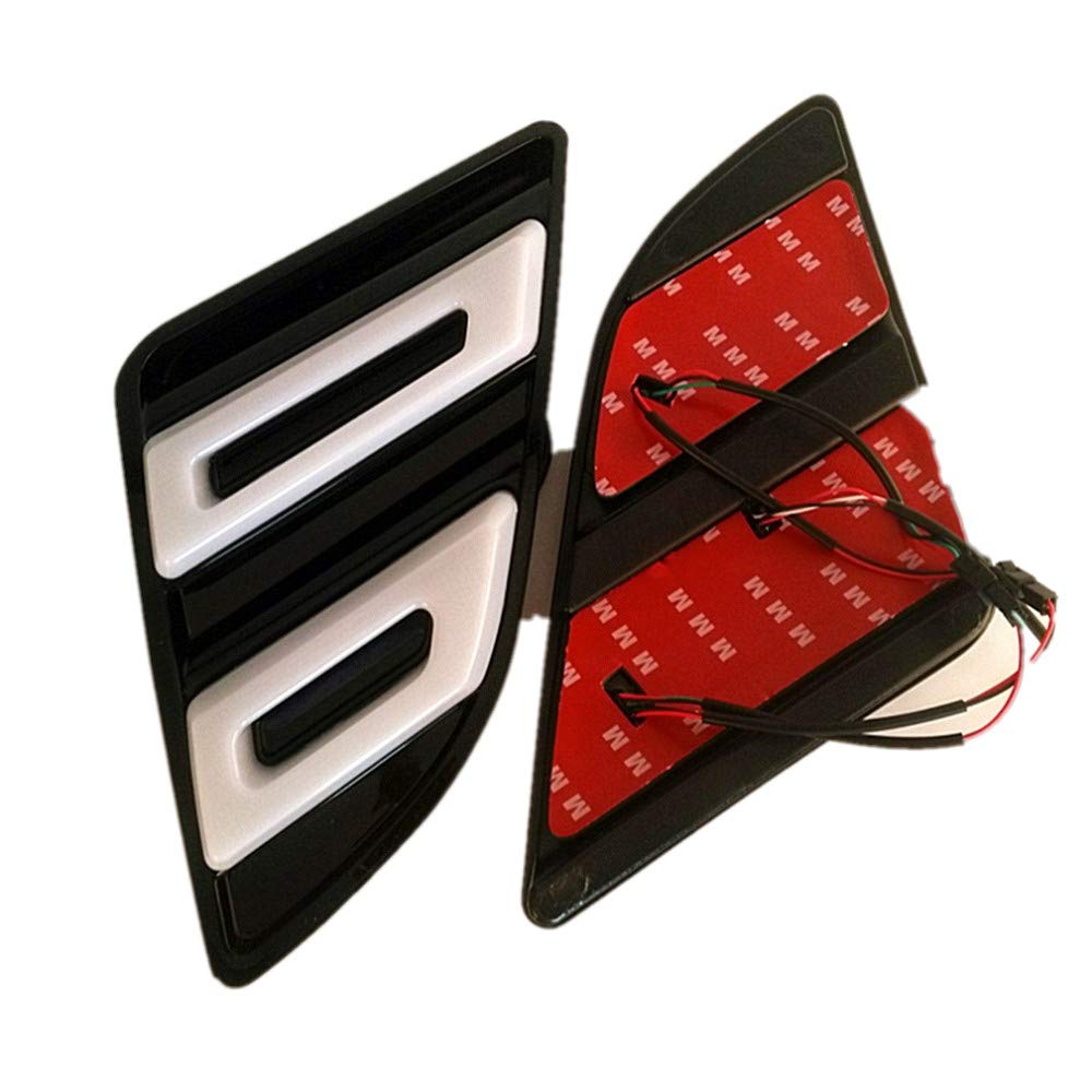 July King LED Daytime Running Light compatible for Nissan Patrol 2016 2017 2018, LED Front Bumper DRL + Streamer Yellow Turn Signals Light