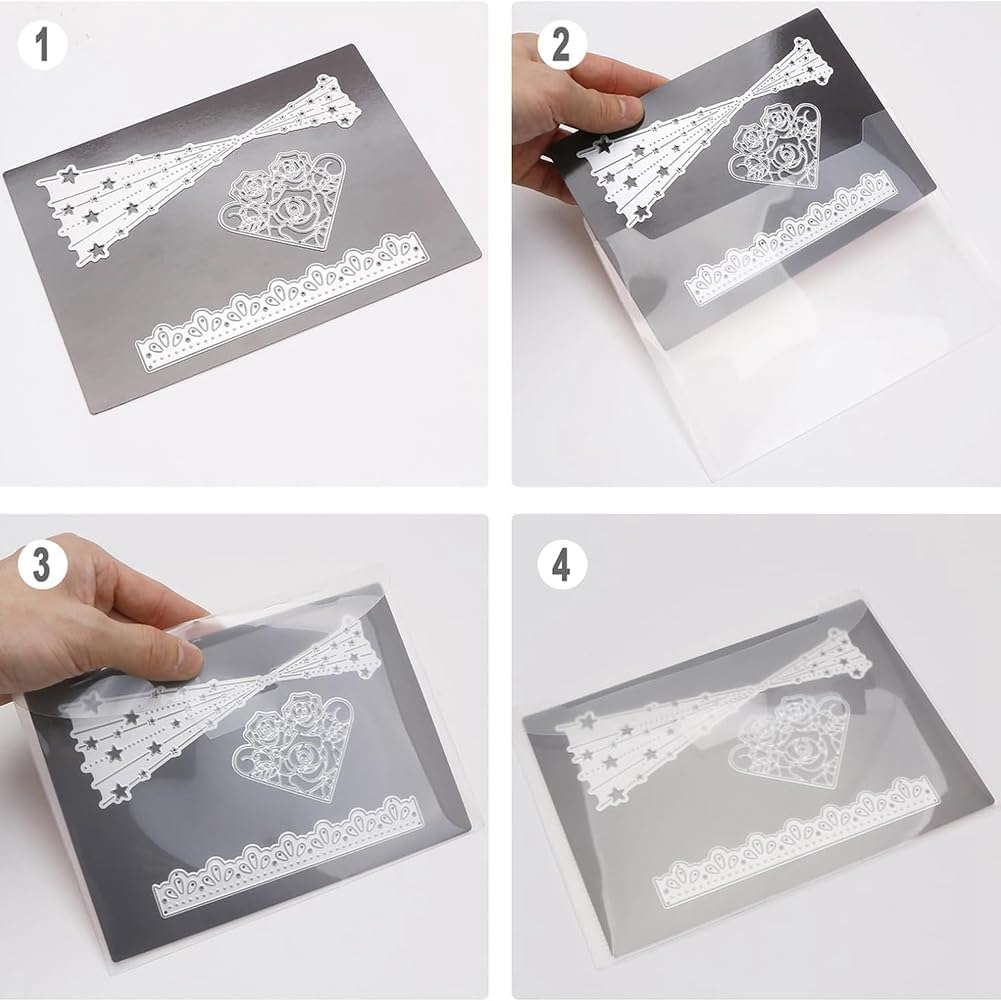 16 PCS Stamp and Die Storage Bag and Magnetic Sheet - Die Storage Set for Cutting,Scrapbooking,Storing Craft Dies-Orange