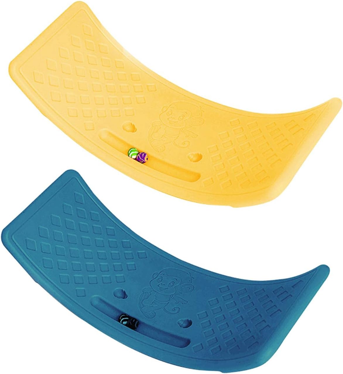2Pcs Board Anti Slip Body Training Rocker Board Balance Board for Kids for Indoor