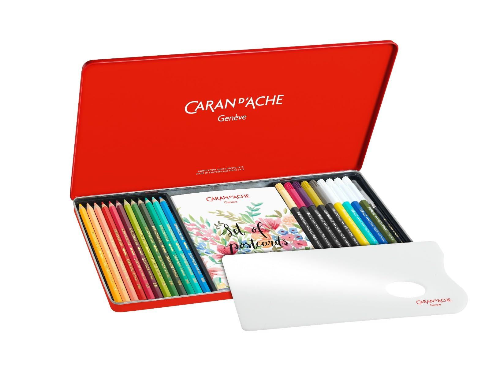 Caran d`Ache Mixed Media Botanical Set 24 tlg. by Julie Thomas im Metalletui, 3000.123