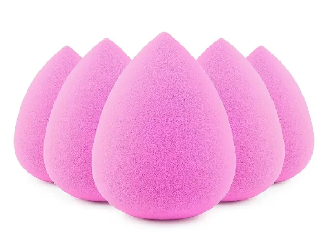 GENDA Makeup Sponges for Foundation, Cream and Powder Set of 6 Pcs Pink Beauty Make Up Sponge Blender Super Soft Latex Free for Blending GENDA Makeup Sponges for Foundation, Cream and Powder Set of 6 Pcs Pink Beauty Make Up Sponge Blender Super Soft Latex Free for Blending