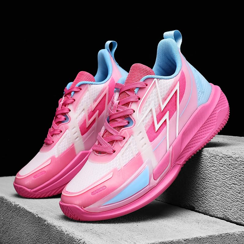 Womens Mens Basketball Shoes High-Top Lightweight Non-Slip Breathable Sneakers Casual Athletic Walking Running Cushioning Workout Shoes for Fitness2