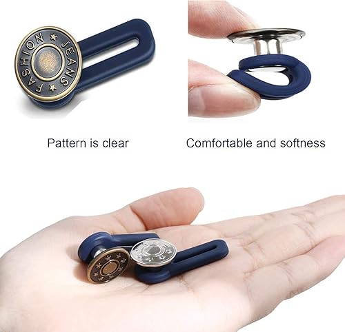 Miniatura 5 de Paquete de 6 extensores de cintura, extensores de botón de alta calidad para pantalones, extensor de pantalones para maternidad, extensor de botones
