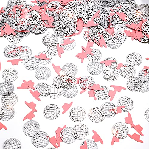 Sherr 400 Pcs Classic Style Disco Ball Cowgirl Hat Table Confetti 70s 80s