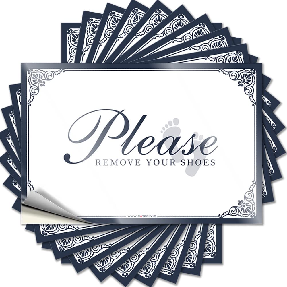 Stitch Funny Sticker - Western Bathroom Standing Wall Please Remove Your Shoes(8X12CM)