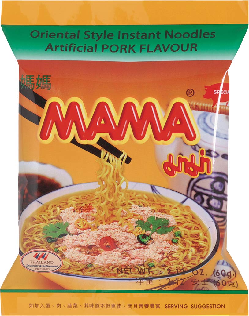 Mama Oriental Style Instant Noodles, Savory and Chewy Spicy Ramen