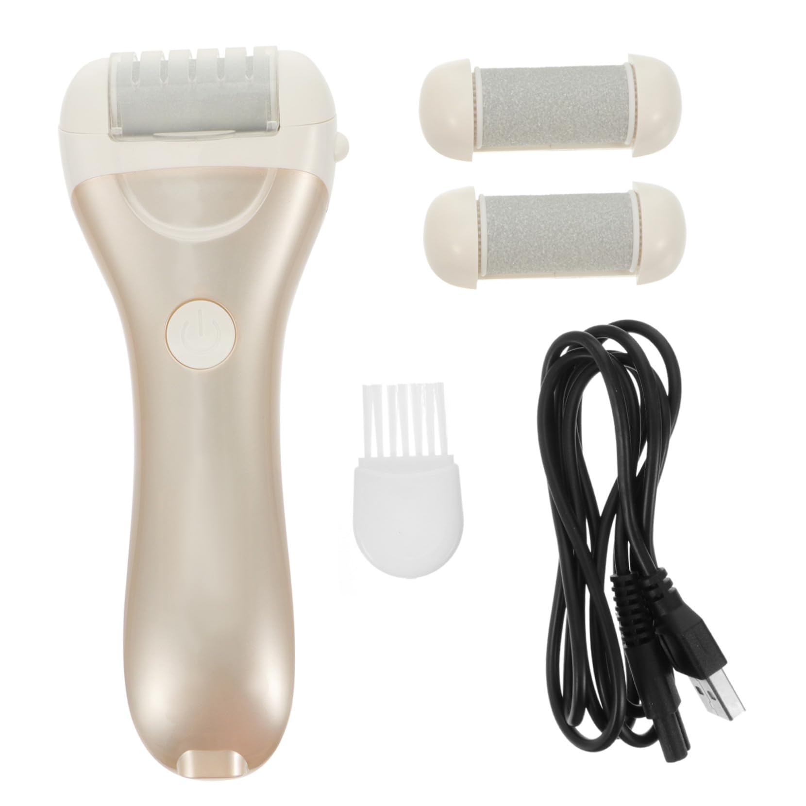 Râpe-pieds Électrique Rose USB pour Enlever Peau Morte, Outil Abs pour Soin Pied, Kit Pédicure Rechargeable, Usage Domestique Facile Couleur Aléatoire