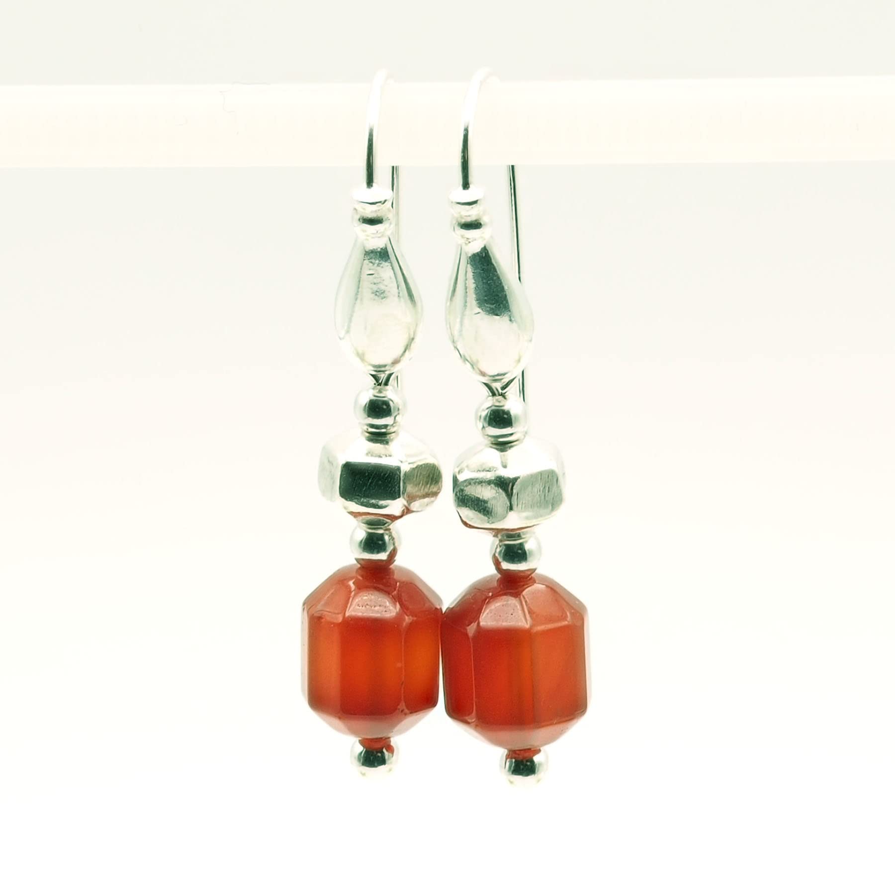 Pendientes Carneola y Plata 925