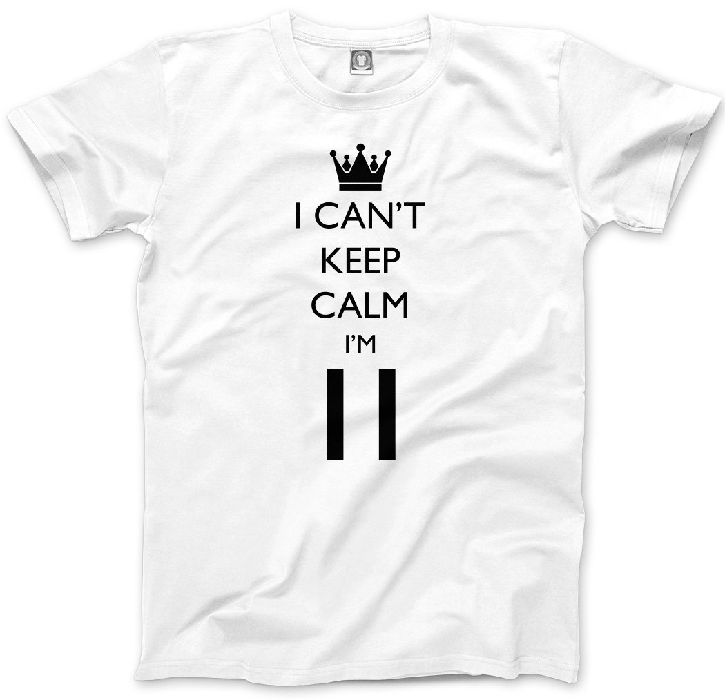 Hotscamp White I Can't Keep Calm I'm 11 Kids T-Shirt - 9-11 Years