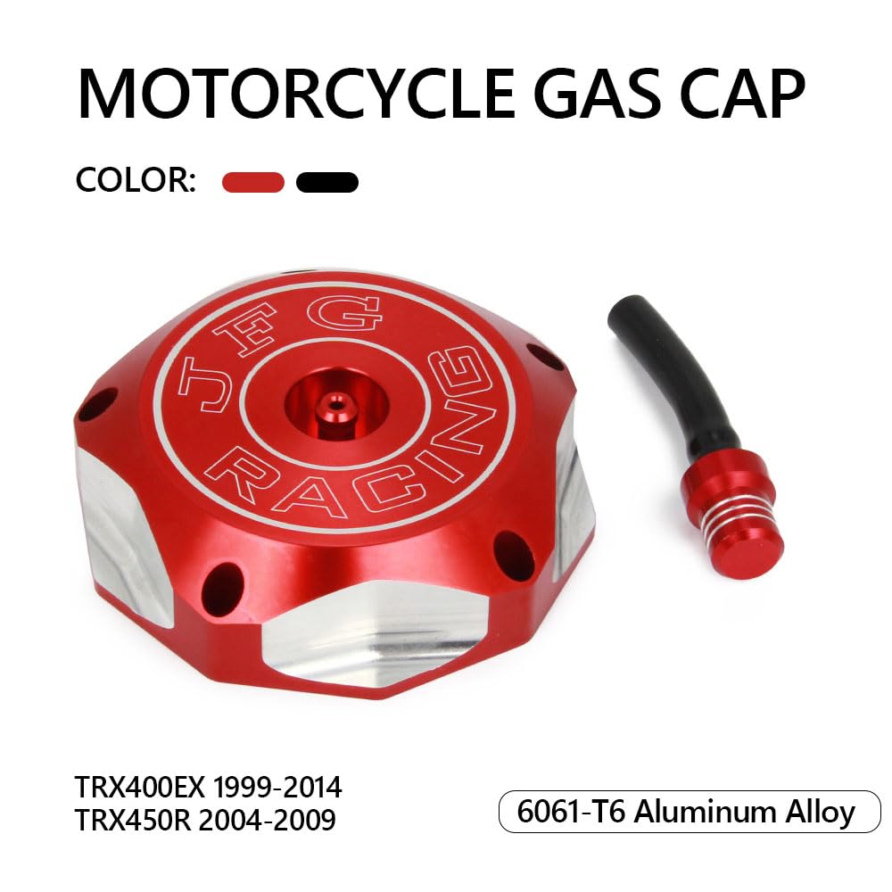 Amazon.com: JFG RACING ATV Gas Cap Fuel Tank Cap CNC for TRX 400EX