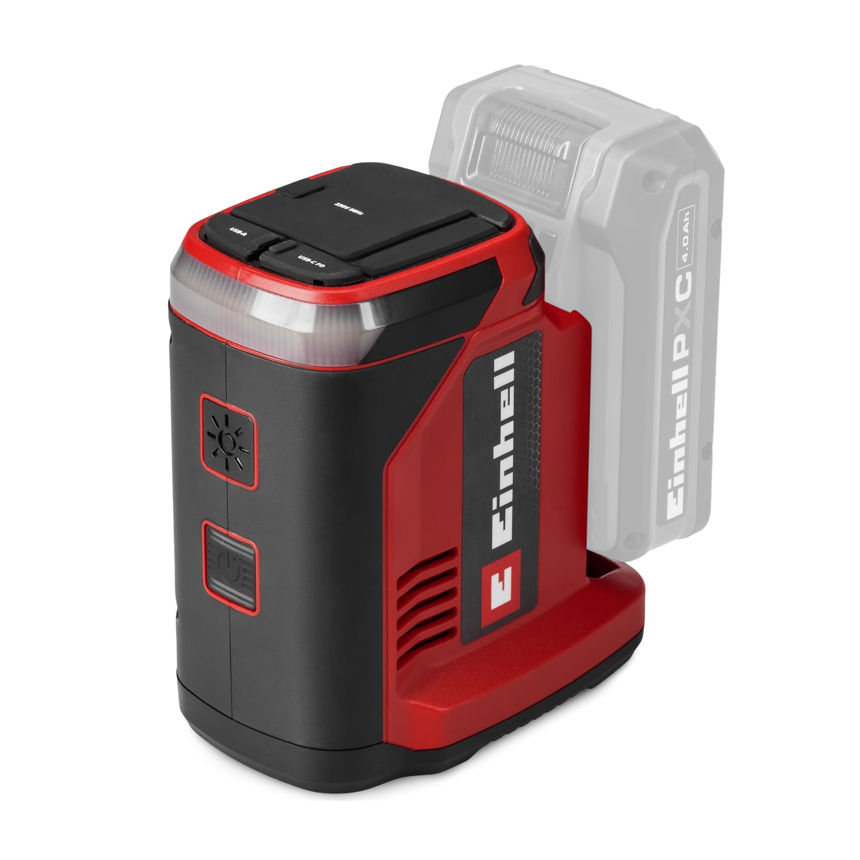 Einhell estación de energía con batería TC-ES 18/150/1 Li-Solo Power X-Change (18 V, inversor Compacto, conexión 230 V, conexión USB-A y USB-C-PD, sin batería)