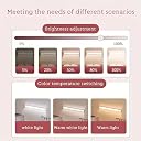 GITGRNTH 2 PCS USB Powered Strip Counter LED Light, 10 Level Brightness Adjustable Color with Remote & 3 Color Mode (3000K/4000K/6000k), 7W Ideal for Kitchen, Closet, or Workspace gallery image