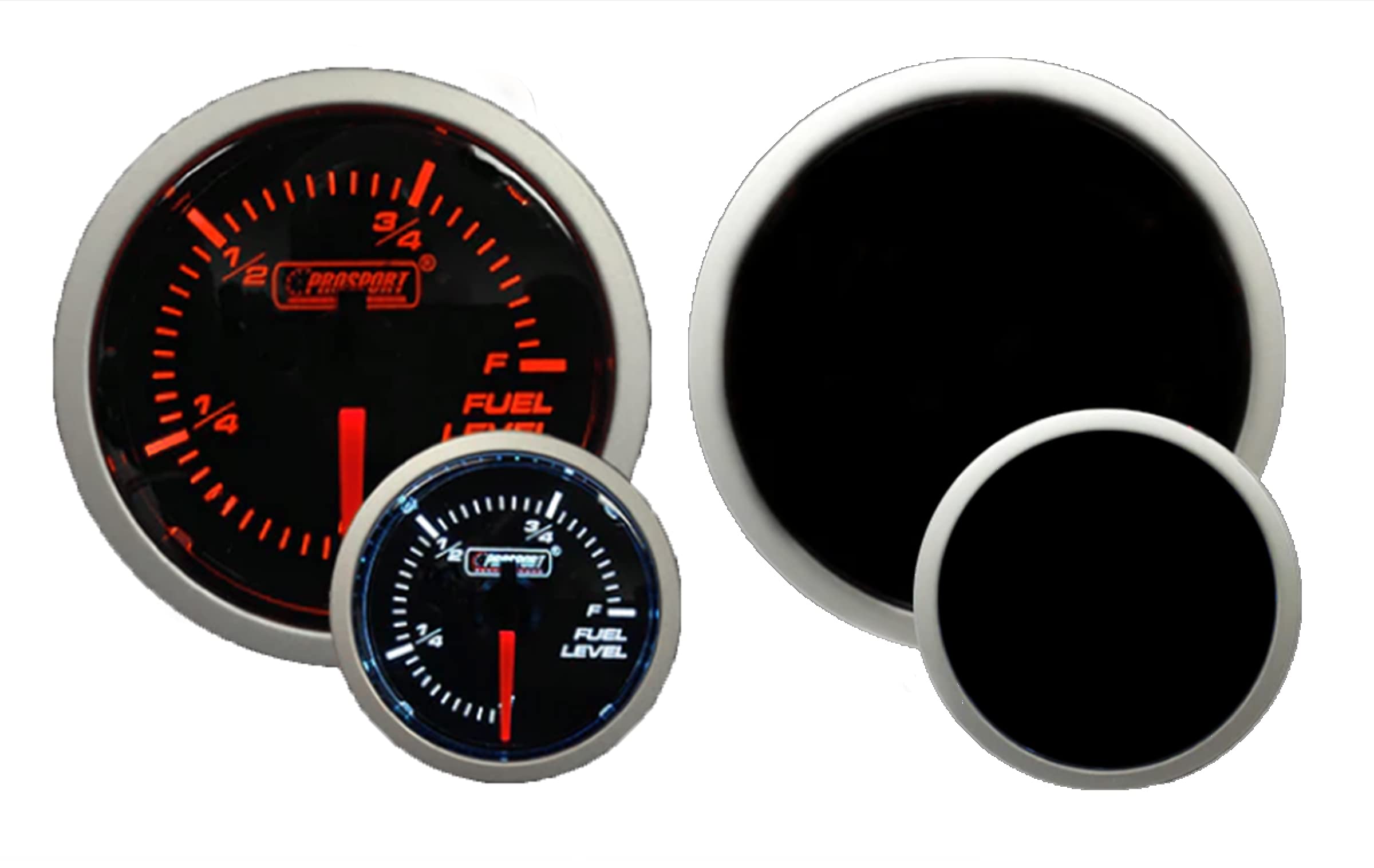Prosport Performance 216BFWAFLSM Fuel Level Guage(Electrical) Amber/White 52mm