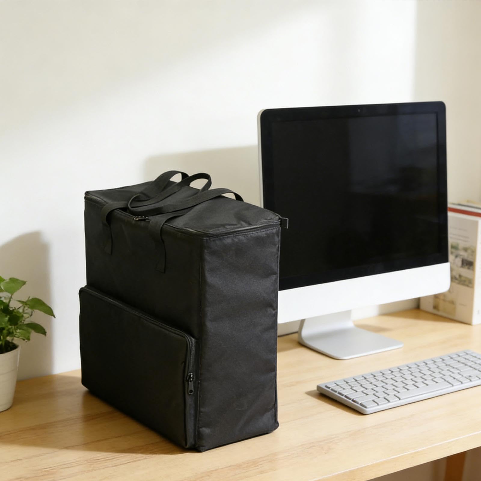 Borsa per Il Trasporto, Borsa da Viaggio da Scrivania per Custodie di Computer, Organizer, Realizzata in Tessuto Oxford, Portatile, Borsa Portaoggetti