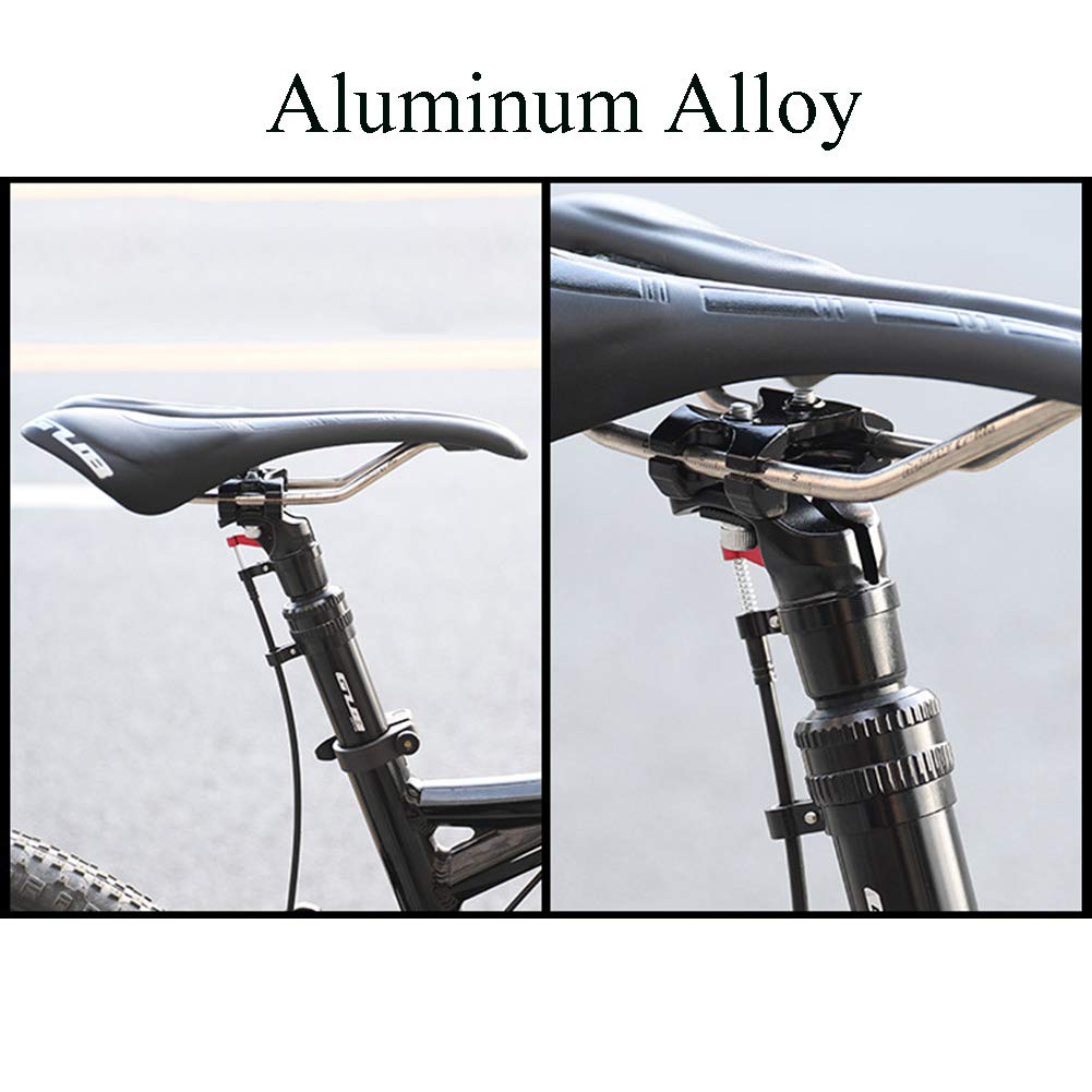 Tige de Selle télescopique pour VTT, en Alliage d'aluminium, réglable par Commande hydraulique à Distance, diamètre du Tube : 27,2 mm / 31,6 mm, 31,6 mm