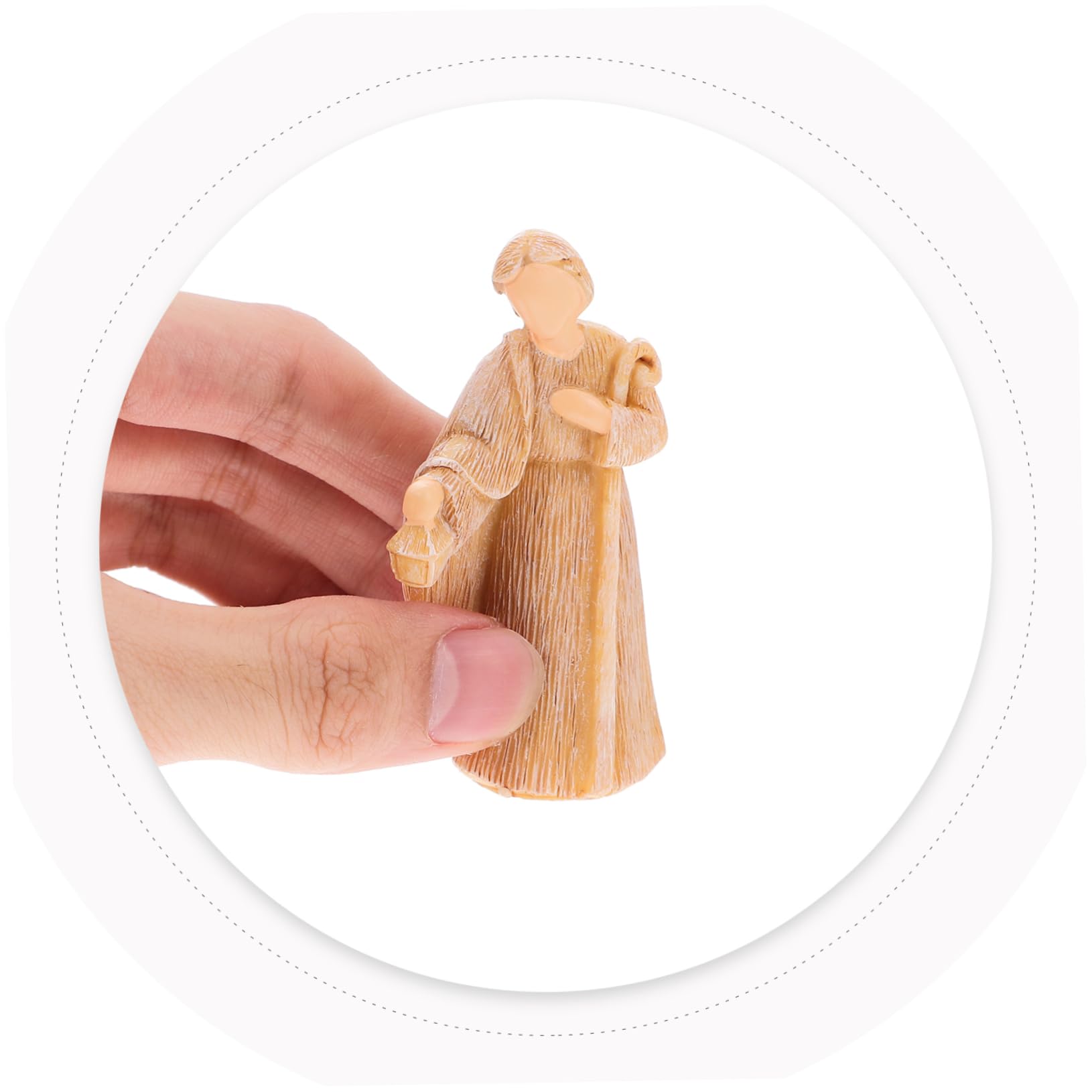 POPETPOP Decoración del Pesebre De Resina Nacimientos Esculturas del Nacimiento De Jesús Pequeñas Figuras De Jesús para Escritorio Figuras Decorativas Natividad Decoraciones Navideñas Hogar