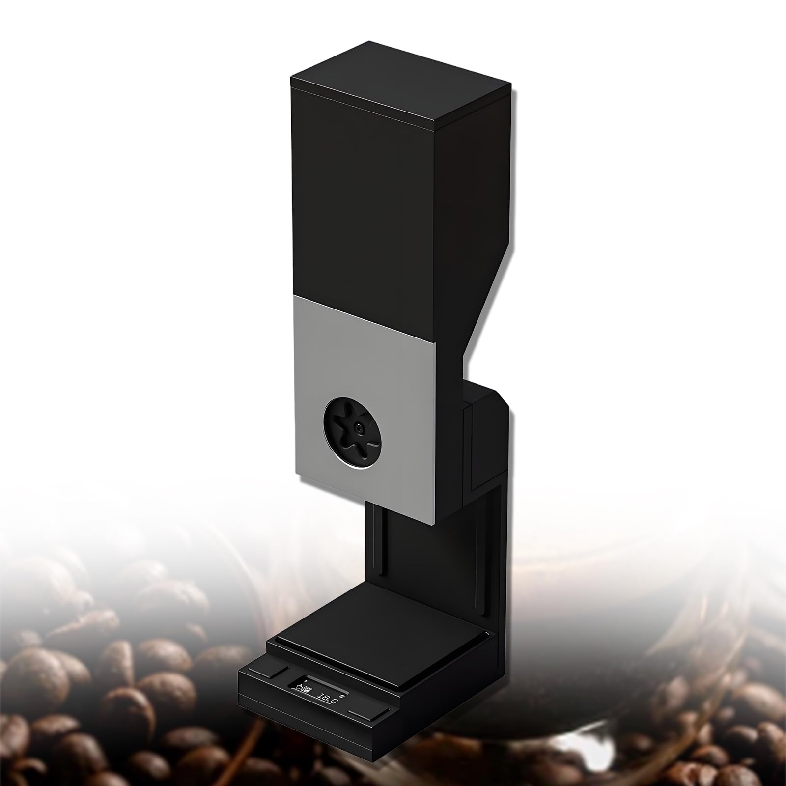 XCSCUK Coffee Bean Counter Machine,Automatic Bean Dispenser, Single Doser, Single/Continuous Mode, Capacity 200g, For Coffee Shop