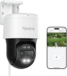 REOLINK PTZ Système de caméras de sécurité 4K, IP PoE 360 Caméra avec double-Lens, Auto 6X Suivi hybride de zoom, 355 Pan & 90 Tilt, surveillance extérieure, TrackMix PoE