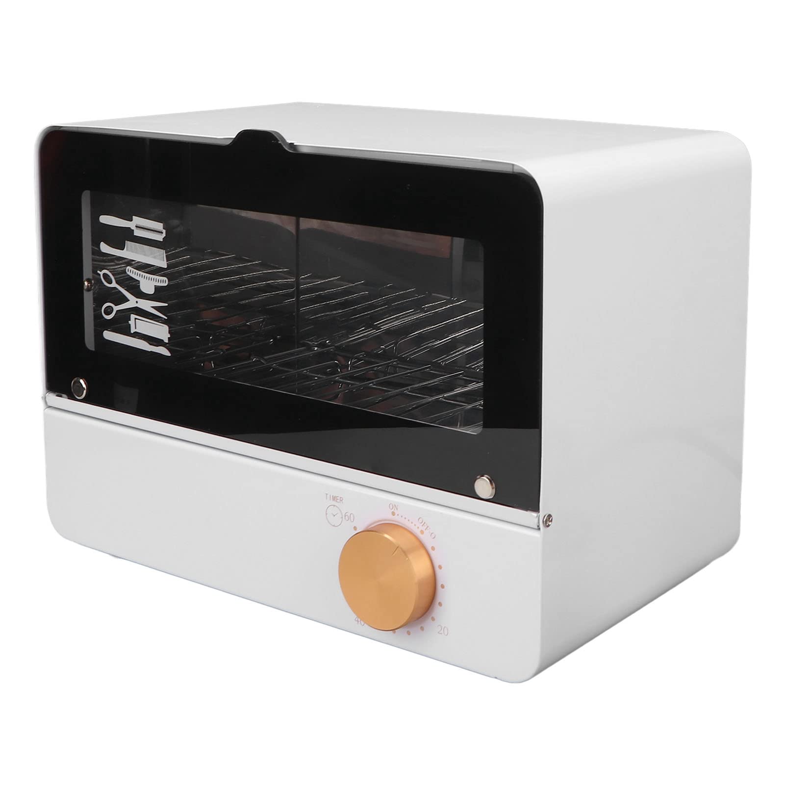 Caja de Gabinete de Limpieza UV de 6 L, Caja de Limpieza de Ozono Multifuncional Ajustable con Control de Sincronización con Doble UV y Ozono, para (Enchufe europeo 220V)