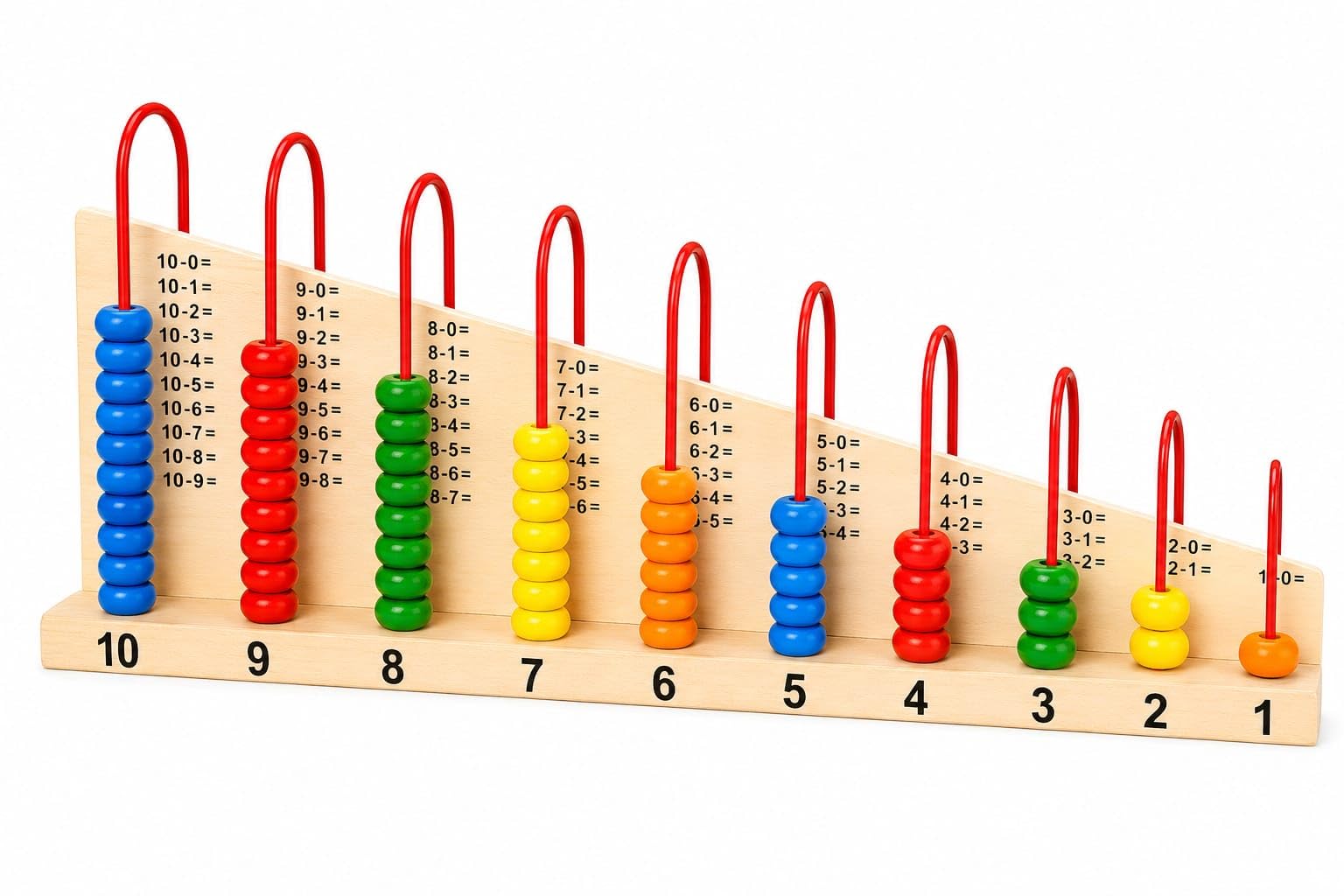Wooden 1+1 Calculation Shelf Montessori Math Learning Toy | Ages 3+ Years, Counting & Addition Subtraction, 30 x 12 x 6 cm, Colourful Beads, Preschool Educational Board-image-37