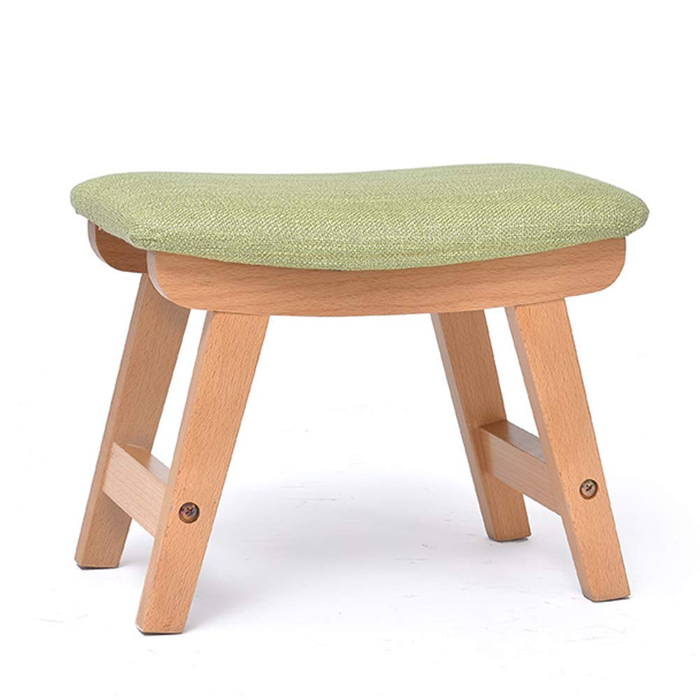 Tabouret bas en bois déhoussable facile à nettoyer pour la maison