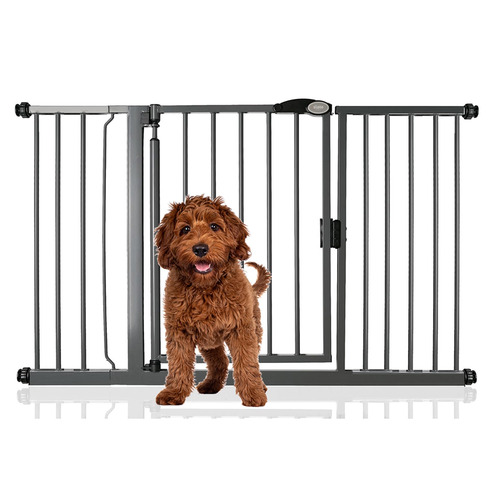 Bettacare Auto Close Pet Gate, 75cm - 82cm, Matt Black, Pressure Fit Stair Gate for Dog & Puppy, Safety Barrier for Doors Hallways and Spaces, Easy Installation — view 23