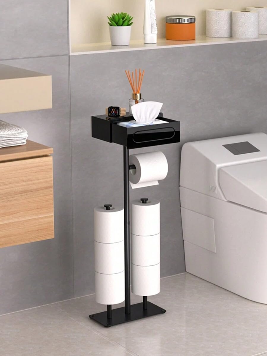 Amazon | トイレットペーパー ホルダー スタンド 置き型ペーパー