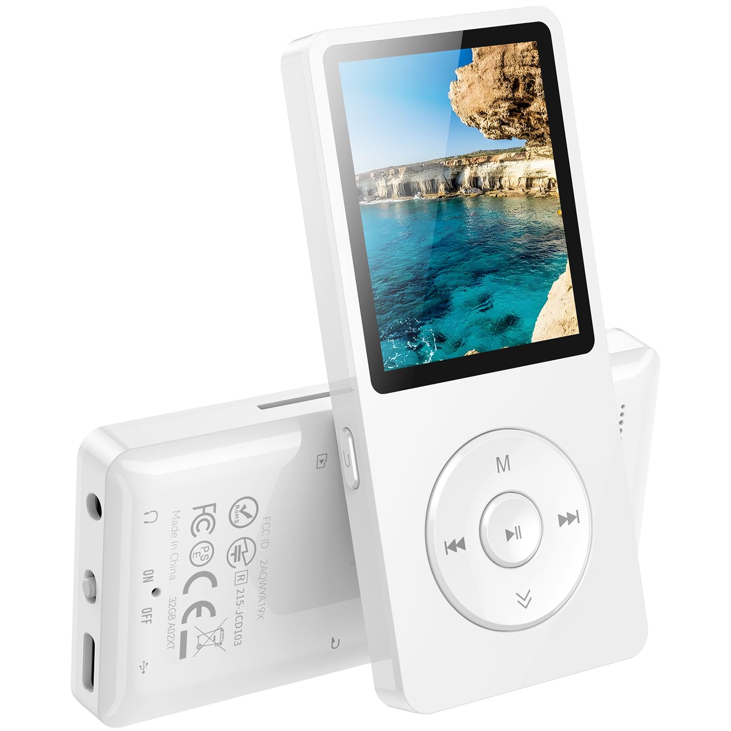 AGPTEK Lecteur MP3 Bluetooth 5.3 32Go,1,8 "Baladeur MP3 Numérique