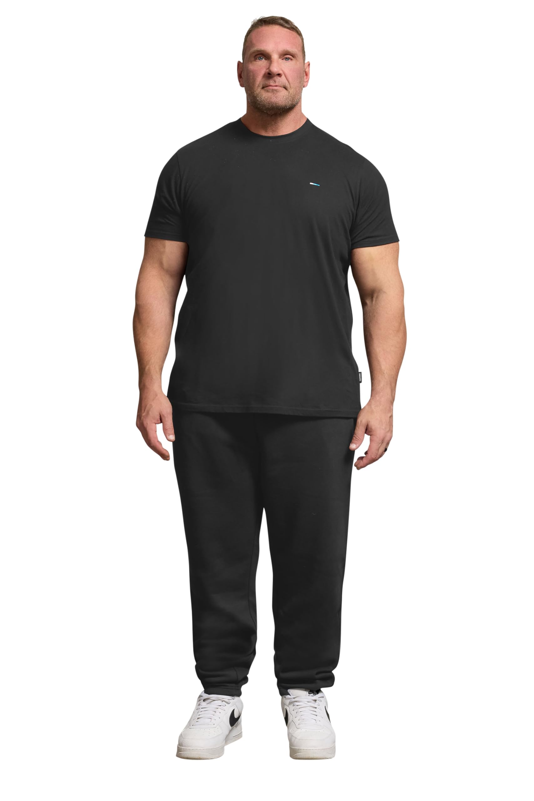 BadRhino Mens Black Elasticated Drawstring Joggers XXXL