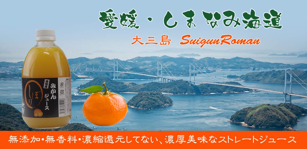 Amazon.co.jp: 瀬戸内しまなみ・みかんジュース500ml×6本・伯方果汁
