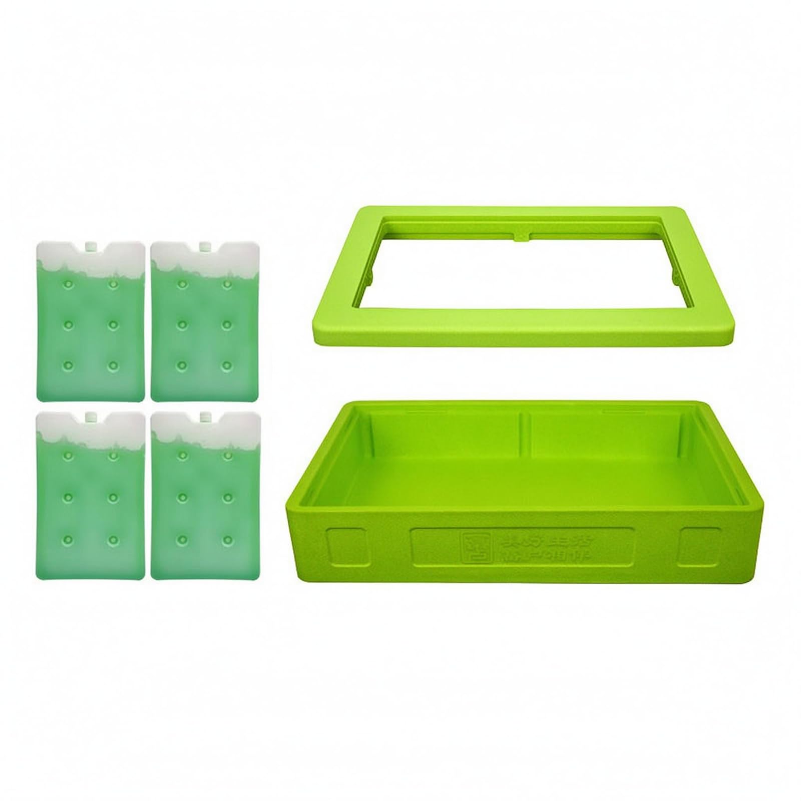 KESOTO Contenitore Termico Isolato Scatola Porta Alimenti Leggera Rettangolare con Maniglie Laterali Coperchio Trasparente Struttura Isolante Adatto per Cucina Catering Trasporto, Azzurro
