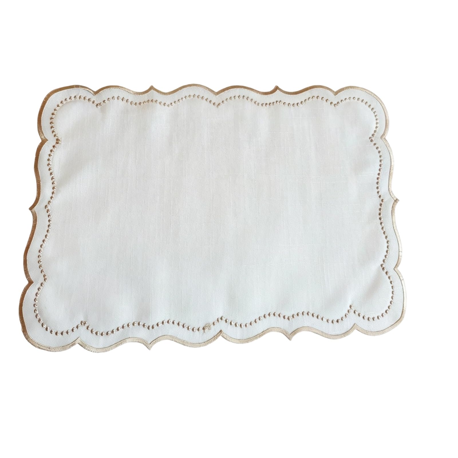 Placemat Embroidery Machine Washable Table Mat for Family Gatherings Dining Table Decoration Washable Dining Placemat