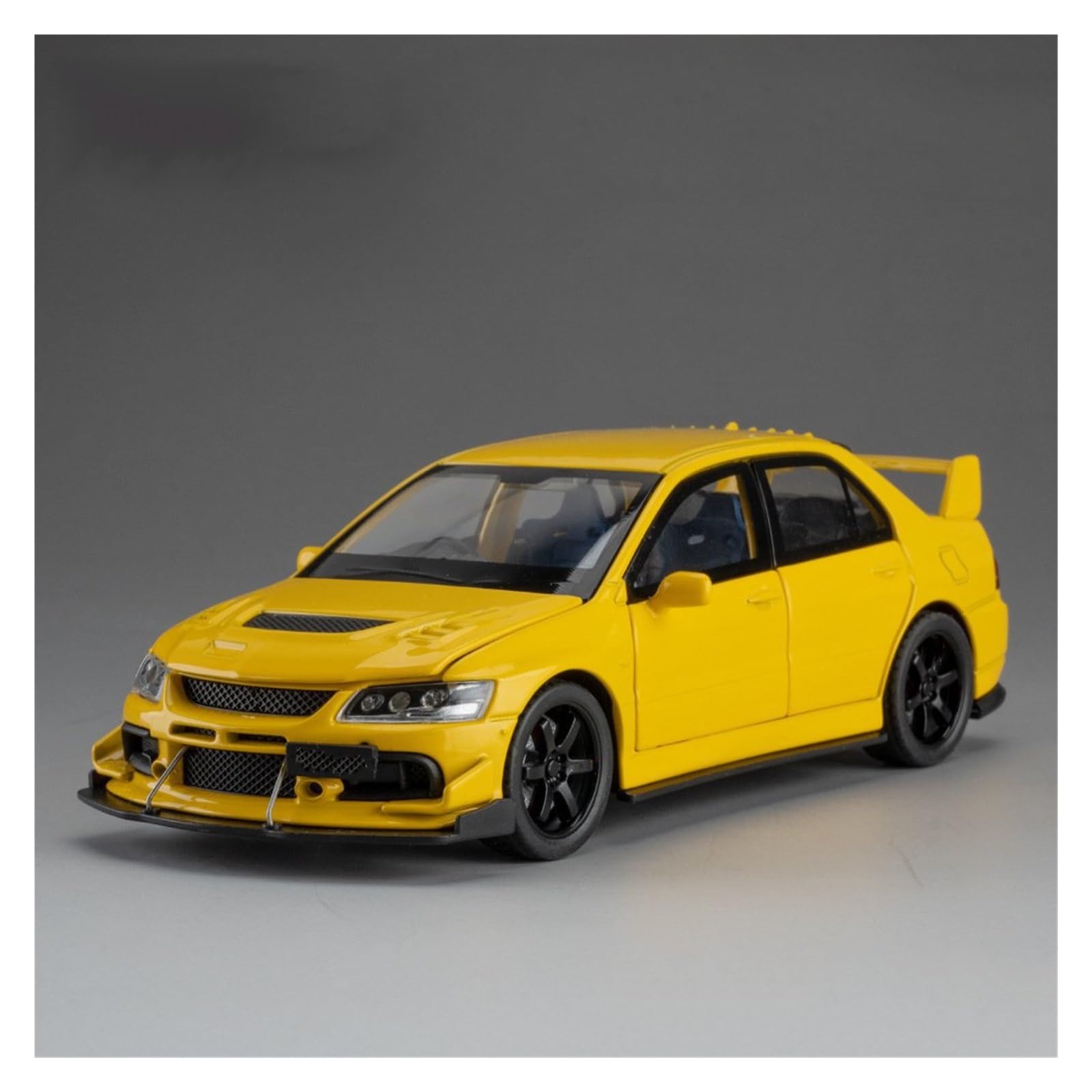 MOCALUX Scale Die-Cast Model Car 1:32 For Mitsubishi For Lancer For Evolution For EVO Alloy Metal Diecast Model Car Collections(Yellow)