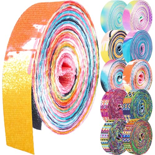 Grosun 1.5 inch Patterned Nylon Webbing Belt Webbing Straps Purse Straps Backpack Straps Nylon Belt for Seatbelt, Bags, Backpacks, Luggage (ZZ, 10 Yards)