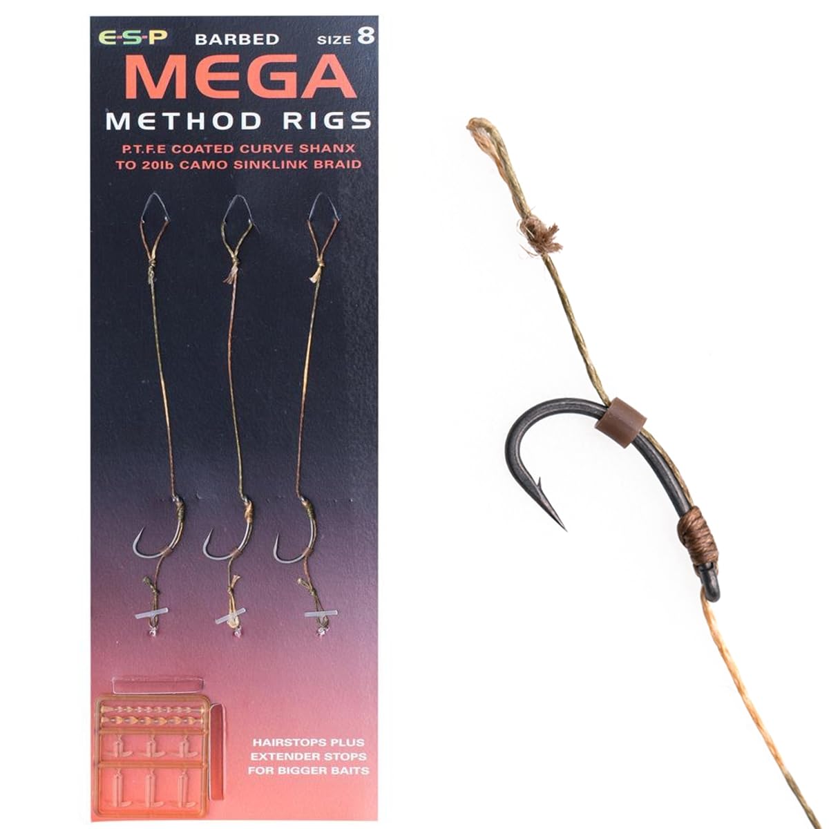 ESP Mega Method Rigs BARBED: 8