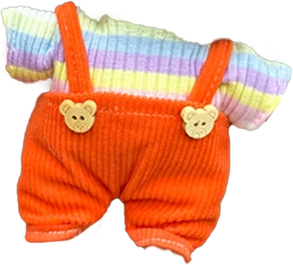 Doll Clothes and Shoes, 8 Pack Outfits for 15-17cm Doll, Perfect for Play & Display (No Dolls)